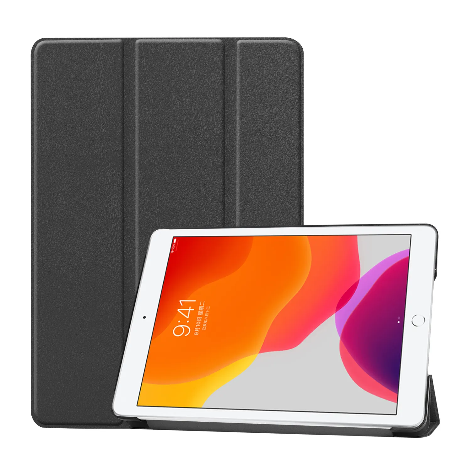 Ultra Slim Trifold Klapp ständer Magnetic Smart Flip PU Leder Tablet Cover Hülle für iPad 9 10.2 INCH 2021