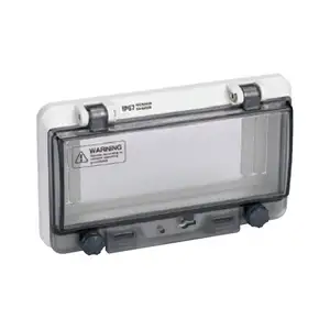 Saipwell Y IP66 Cubierta de ventana protectora transparente Material de PC eléctrico Caja de disyuntor de 2 vías