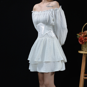 Corsets for <b>Women</b> Wide <b>Belt</b> Gothic Slimming Sheath Flat Belly <b>White</b> Corset Elastic High Waist Faux Leather Black <b>Belts</b> Corset - Product Image 1