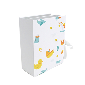Reusable Handmade Baby <b>Memory</b> Keepsake <b>Box</b> with Custom Cardboard Drawer and Calendar Design - Product Image 4