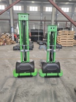 Gerbeur électrique autoporteur JX 500 kg à batterie plomb-acide avec hauteur de levage de 1,3 m et pneus en polyuréthane pour usage en entrepôt