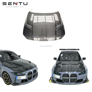 Kit de Carrocería de Fibra de Carbono para BMW G80 G82 M3 M4, Estilo AD, Capó de Fibra de Carbono para M3 M4, Mejora del Kit de Carrocería y del Capó del Motor - Product Image 1