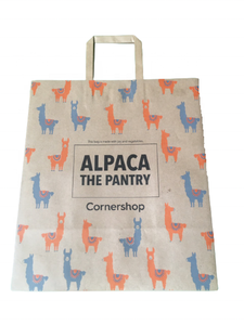 Diseño personalizado bolsa de compras bolsa de papel con mango plano buen precio - Product Image 5