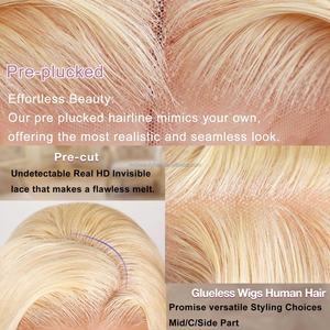 Wear and Go Glueless <b>Wigs</b> Human Hair 13x6 HD <b>Lace</b> <b>Frontal</b> <b>Wigs</b> 360 HD <b>Lace</b> Raw Hair Cuticle Aligned Hair <b>Wigs</b> for Black Women - Product Image 5