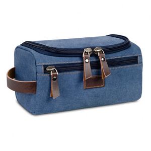 Bolsa de Aseo de Lona de Alta Calidad para Hombre, Kit de Viaje, Accesorios de Viaje - Product Image 4
