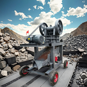 <span class=keywords><strong>Frantoio</strong></span> <span class=keywords><strong>a</strong></span> Mascelle Mobile Compatto con Motore Diesel per Frantumazione Inferiore e Vaglio Vibrante, <span class=keywords><strong>Frantoio</strong></span> per Pietre Calde Africane - Product Image 1