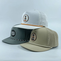 Gorras de Béisbol Transpirables de Secado Rápido al por Mayor, Gorras de Golf con Corte Láser y Diseño de Camuflaje para Deportes al Aire Libre
