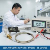 Huadong Spécialisé Platinum RTD (0~300 ° Connexion filetée, borne de compression de type languette, configuration 3 fils
