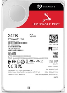 IronWolf Pro 24TB Enterprise NAS-Ready <b>Internal</b> HDD CMR 3.5 Inch 6Gb/s 7200 RPM 512MB (ST24000NT002) ST24000NT002 Seagate IronWo - Product Image 3