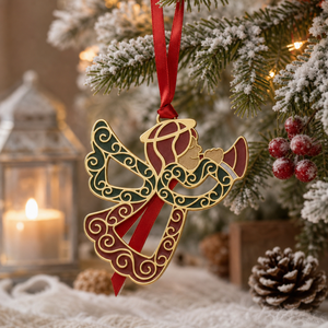Decorazione Natalizia Personalizzata in Metallo Smaltato, Ornamento Pendente in Smalto Duro, Regalo per Albero di <span class=keywords><strong>Natale</strong></span>, Decorazione per la Casa, Vendita all'Ingrosso - Product Image 5