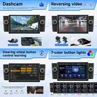 Lecteur multimédia vidéo pour voiture Android Auto MP5 7 pouces BQCC, écran RDS FM AM, Carplay, autoradio BT, Mirrorlink pour Fiat Linea 07-12