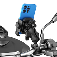 Support de téléphone pour moto avec logo personnalisé, fixation rapide anti-vibration pour guidon
