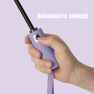 Ô dù gấp ba tự động mở, chống gió, nhỏ gọn, tiện dụng, có logo tùy chỉnh, chống tia UV - Product Image 4