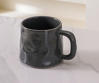 Tasse à café en céramique grande capacité, couleur unie, façonnée à la main, série Crème, tasse à thé de haute qualité, vaisselle de table pour la maison