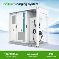 Système solaire tout-en-un 120 kW 241 kWh avec station de recharge pour véhicules électriques pour usine