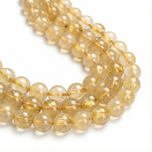 Wholesale Natural Beige <strong>Jade</strong> Beads Smooth Round Loose <strong>Stone</strong> for DIY Jewelry Making Bracelet Necklace (4/6/8/10mm) - Product Image 4