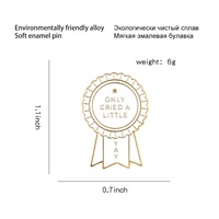 Badge en alliage émaillé amusant à faire soi-même, en laiton moulé, pour la publicité et les anniversaires, médaille, épinglette, certificat, broche