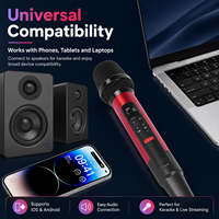 Microphone de streaming en direct tout-en-un avec carte son intégrée, réduction de bruit IA, micro karaoké OTG pour téléphone et PC
