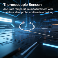 Sonde de température RTD en acier inoxydable, étanche IP67, anti-explosion, résistante à la corrosion, haute précision, OEM ODM