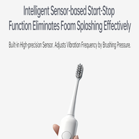 Brosse à dents électrique rechargeable USB 3 modes, étanche IPX7, avec capteur tactile, pour adultes, marque privée, idéale pour les voyages