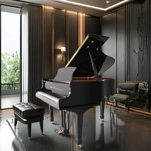 Piano à queue de luxe pour la décoration de la maison avec 88 touches et banc de piano à vendre - Product Image 1