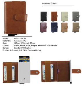 Tarjetero Personalizado CardHoda H10023, Tarjetero para Tarjetas de Crédito, Cartera de Cuero PU y Nailon de Alta Calidad, Abierto, Anti-Robo, RFID - Product Image 4