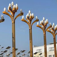 Projet d'éclairage extérieur de style Asie centrale (Kazakhstan, Ouzbékistan, Kirghizistan) : lampadaire LED surélevé personnalisé