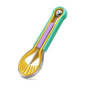 Juego <span class=keywords><strong>de</strong></span> Herramientas Multiusos 4 en 1 para Decoración <span class=keywords><strong>de</strong></span> Frutas, Cuchillo para Tallar, Herramienta para Decorar, Separador <span class=keywords><strong>de</strong></span> Pulpa y Bola <span class=keywords><strong>de</strong></span> Melón - Product Image 2