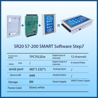 MCGS TPC7012Ew SR30XP HMI de 7 Pulgadas con PLC Integrado, Controlador Todo en Uno, 30 E/S de Relé, CE, Amplio Rango de Temperatura