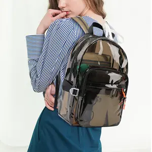 防水透明背包透明书包旅行袋塑料背包儿童背包聚氯乙烯透明书包