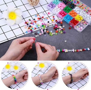 Kit <span class=keywords><strong>de</strong></span> Cuentas Pony, Cuentas <span class=keywords><strong>de</strong></span> Letras y Cuentas Decorativas con Hilo Elástico para Hacer Pulseras y Joyería, ¡Gran Venta! - Product Image 4