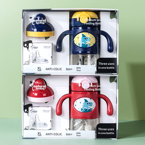 BPA Free botol air minum bayi, cangkir menyapih olahraga bernafas dengan sedotan 3 in 1 PPSU - Product Image 1