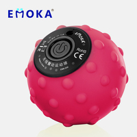 Rouleau de massage électrique vibrant miniature en silicone sans fil EMOKA pour le fitness musculaire