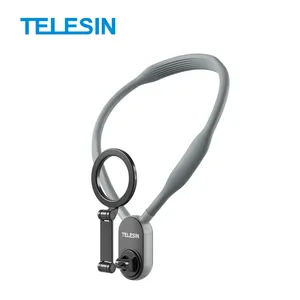 Telesin Source Factory売れ筋MNM001ハンズフリー撮影アクセサリー携帯電話用シリコン磁気ネックマウント