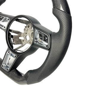 พวงมาลัยคาร์บอนไฟเบอร์สำหรับรถยนต์ Porsche 911 718 Cayman 718 <span class=keywords><strong>GTS</strong></span> 918 Spyder CARRERA GT <span class=keywords><strong>Cayenne</strong></span> GT2RS MACAN Panamera Taycan - Product Image 5