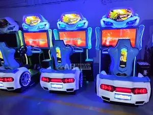 Sikke işletilen Outrun araba yarışı oyun makinesi simülatörlü atari simülatörü sürüş oyun makinesi satılık