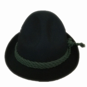 Pronto per la spedizione tradizionale 3 dent <span class=keywords><strong>100</strong></span>% australia feltro di lana cappello bavarese tedesco cappelli alpini verde scuro - Product Image 2
