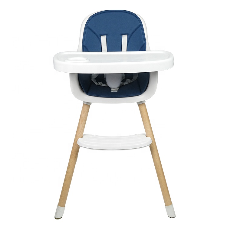 Современный детский высокий стул от 6 до 36 месяцев, деревянный высокий стул для кормления, обеденный стул