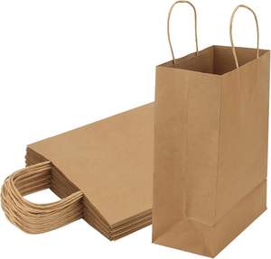 Bolsa de Papel Kraft Ecológica, Personalizada, Resistente a la Grasa, Reciclada, de Alta Calidad, Resistente a Desgarros, para Promoción y Embalaje - Product Image 1