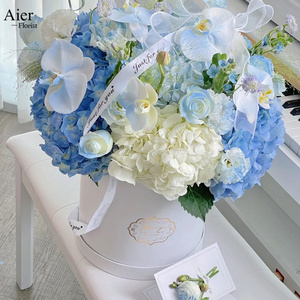 Aierflorist 2023 Caja de Flores Personalizada, Caja Redonda de Cartón para Empaque de Rosas con Tres Tamaños Diferentes - Product Image 3