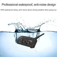 Casque d'intercom pour arbitres de football V4C PRO 1200M Full Duplex pour 3 utilisateurs, interphone de conférence pour le football
