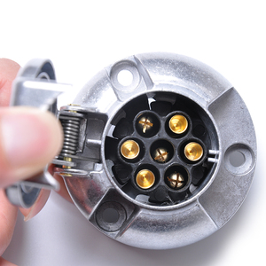 BAJUTU : Vente en gros/Dropshipping/Adaptateur de prise de remorque 12V 7 broches en métal pour caravane, barre de remorquage, attelage <span class=keywords><strong>BS</strong></span> - Product Image 2