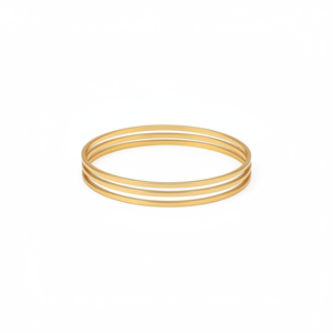 Ajda Classic Vintage Gold Plated Women's Bracelet and Bangles Set of 3 Geometric Zinc Alloy Chain Link Charm Bracelets for Gift - Product Image 2
