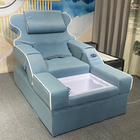 Fauteuil de spa électrique avec bain de pieds, fauteuil inclinable simple pour pédicure, pour utilisation en spa