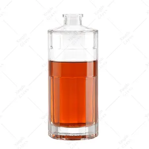 ガラス瓶100ml 200ml 375ml 500ml 750ml 1Lスピリッツジンウォッカ酒コルクまたはスクリューキャップ付き