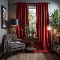 Vente en gros de rideaux occultants de luxe en tissu de velours personnalisés pour salon chambre à coucher hôtel restaurant pour la maison