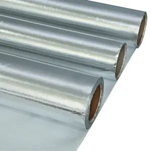 Vendita calda barriera radiante foglio di alluminio isolamento tetto a bolle foglio di alluminio panno in fibra di vetro