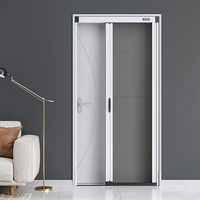 Moustiquaire Rétractable 2026, Maille Enroulable pour Fenêtre et Porte, Coulissante Verticale, Profilé Aluminium Anti-Insectes, Écran Plissé