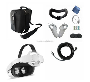 Fumao <span class=keywords><strong>Carrying</strong></span> Travel <span class=keywords><strong>Case</strong></span> para Oculus <span class=keywords><strong>Quest</strong></span> <span class=keywords><strong>2</strong></span> Compatible con <span class=keywords><strong>Elite</strong></span> <span class=keywords><strong>Strap</strong></span>, VR Gaming Headset, Incluye correa de hombro ajustable - Product Image 2