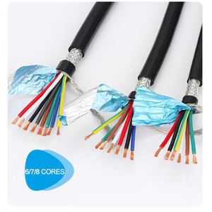 Câble d'alimentation basse tension RVVP 2,5 mm² à quatre conducteurs en cuivre, blindé en maille, isolé en PVC, vente directe d'usine - Product Image 2